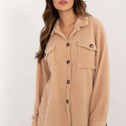 Long Sleeve Shirt Model 200977 Womens Plush Polyester Top - Très Elite