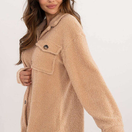 Long Sleeve Shirt Model 200977 Womens Plush Polyester Top - Très Elite