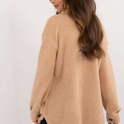 Long Sleeve Shirt Model 200977 Womens Plush Polyester Top - Très Elite