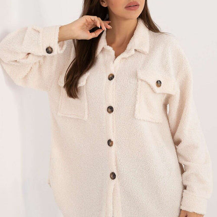Long Sleeve Shirt Model 200977 Womens Plush Polyester Top - Très Elite