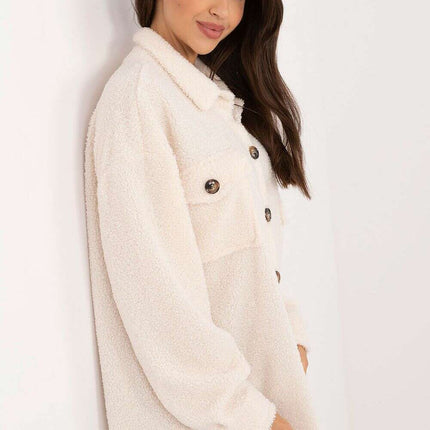 Long Sleeve Shirt Model 200977 Womens Plush Polyester Top - Très Elite