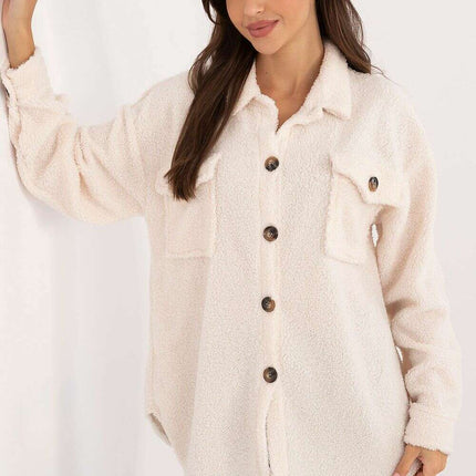 Long Sleeve Shirt Model 200977 Womens Plush Polyester Top - Très Elite