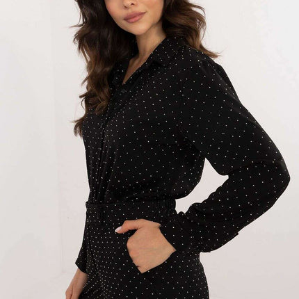 Long Sleeve Shirt Model 203310 With Rhinestone Embellishment - Très Elite