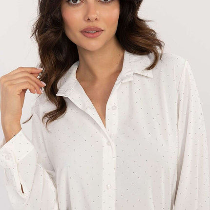 Long Sleeve Shirt Model 203310 With Rhinestone Embellishment