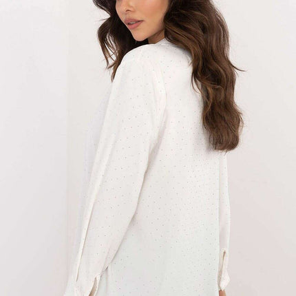 Long Sleeve Shirt Model 203310 With Rhinestone Embellishment - Très Elite