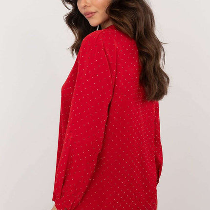 Long Sleeve Shirt Model 203310 With Rhinestone Embellishment - Très Elite