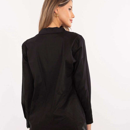 Long Sleeve Shirt Model 203935 Casual Womens Black Fit - Très Elite