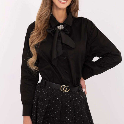 Long Sleeve Shirt Model 203944 Black Womens Classic - Très Elite