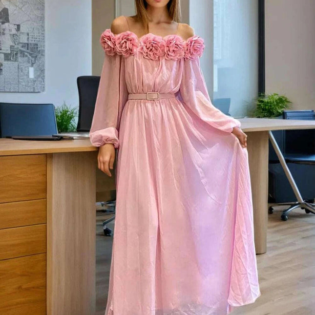 Long Sleeve Tunic with Elegant Slash Neck Design