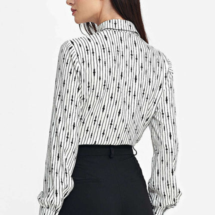 Long Sleeve Viscose Shirt Black Sash 202479 Matterhorn - Très Elite