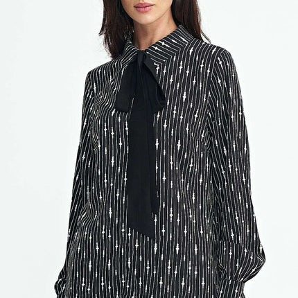 Long Sleeve Viscose Shirt Black Sash 202479 Matterhorn