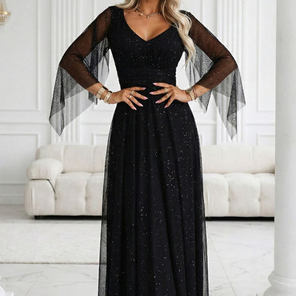 Numoco Basic Brocade Long Dress Model 222465 For Special Occasions - Très Elite