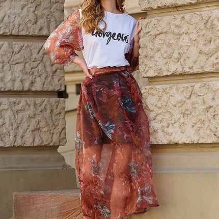 Long skirt model 145581