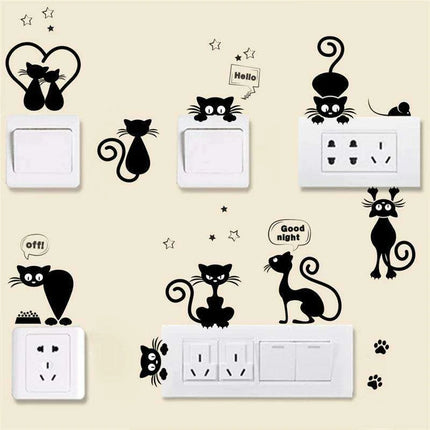 Cat Lover's Dream: Charming Peel and Stick Wall Decals for Playful Spaces