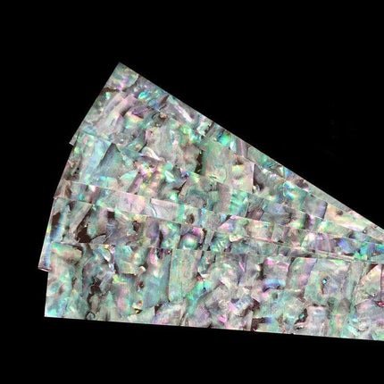 Luminous Iridescent Abalone Celluloid Guitar Head Veneer Sheet for Luthiers - 1PC Inlay Strips - Très Elite