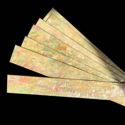 Luminous Iridescent Abalone Celluloid Guitar Head Veneer Sheet for Luthiers - 1PC Inlay Strips - Très Elite