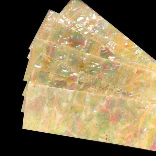 Luminous Iridescent Abalone Celluloid Guitar Head Veneer Sheet for Luthiers - 1PC Inlay Strips