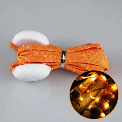 Luminous LED Shoelaces - Glow in the Dark No-Tie Sport Laces with Multiple Flash Modes for Parties and Festivals - Très Elite