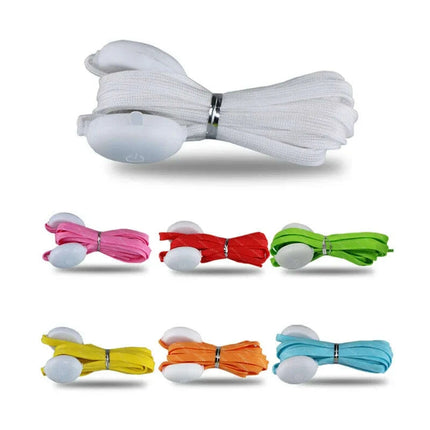 Luminous LED Shoelaces - Glow in the Dark No-Tie Sport Laces with Multiple Flash Modes for Parties and Festivals - Très Elite
