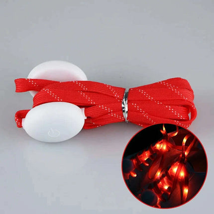 Luminous LED Shoelaces - Glow in the Dark No-Tie Sport Laces with Multiple Flash Modes for Parties and Festivals - Très Elite