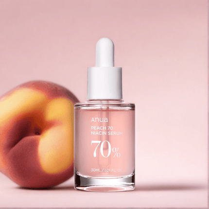 Luminous Peach Glow Niacinamide Serum - Unlock Your Skin's Radiance.
