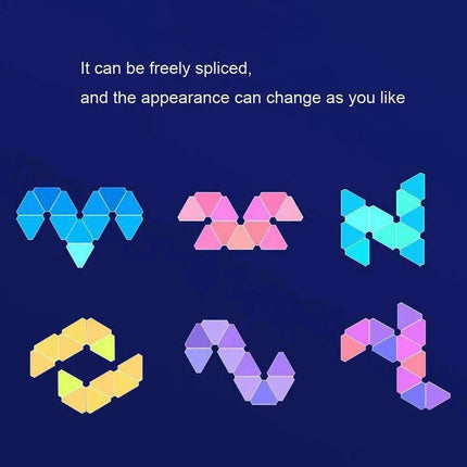 LuminousBeat Music-Responsive RGB Wall Light - Modern Accent for Gaming and Bedroom Vibes..