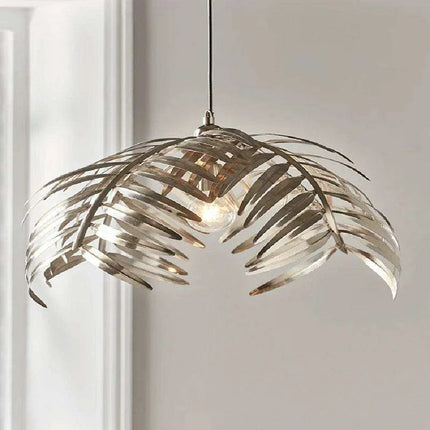 Lustrous Silver Leaf Chandelier: A Luxurious Illumination Masterpiece..
