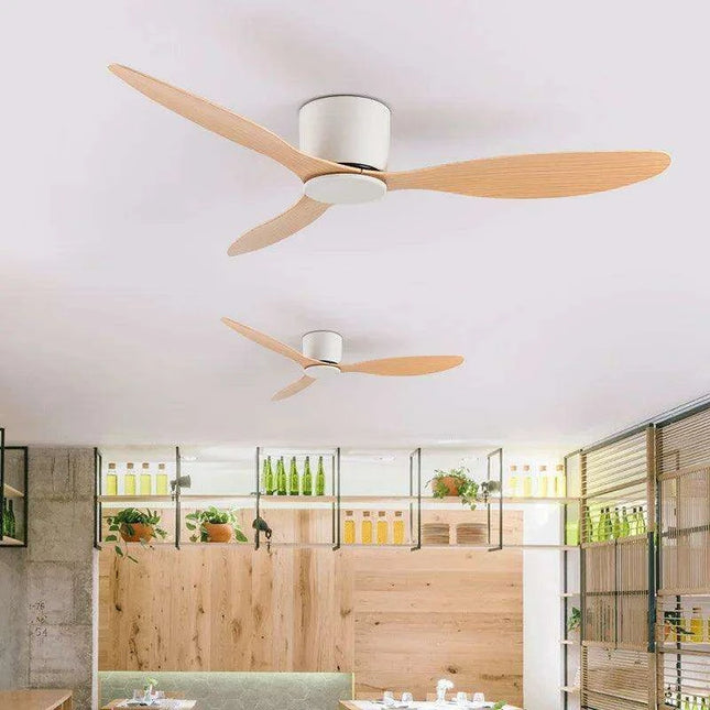 Lux&Vitae Modern Low-Profile Ceiling Fan with Remote Control - 6 Speed DC Motor - Très Elite