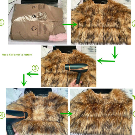 Luxe Faux Fur Winter Coat | Chic Women's Outerwear - Très Elite