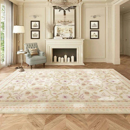 Luxe Floral Area Rugs: Soft Serenity and Classic Style..