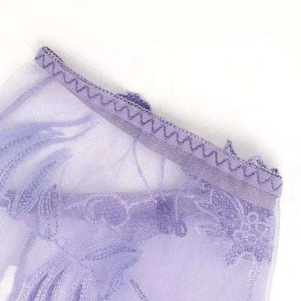 Luxe Floral Lace Low-Rise Seamless Briefs - Sheer Ultra-Thin Women's Lingerie - Très Elite