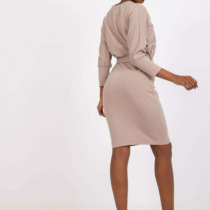 Luxe Lace Accented Everyday Casual Dress With Elegant Trim - Très Elite