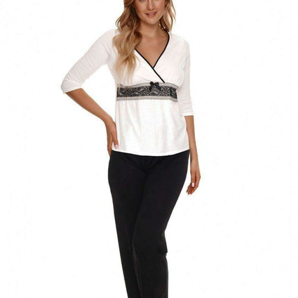 Luxe Lace-Accented Sleepwear Set - Très Elite