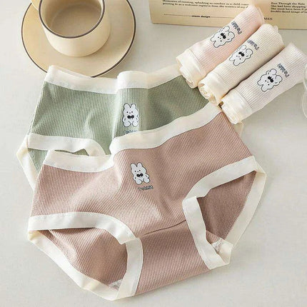 Luxe Lace Cotton Briefs Set - 5-Pack Women's Breathable Underwear in M-2XL Sizes - Très Elite