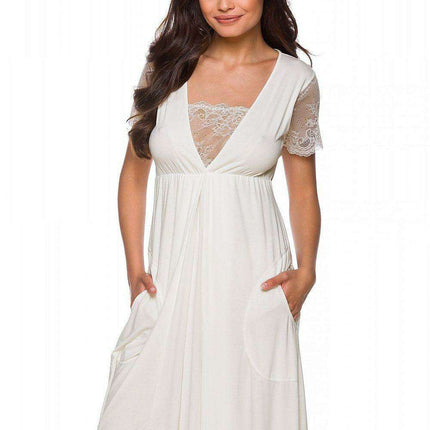 Luxe Lace Maternity & Nursing Sleep Shirt - Très Elite