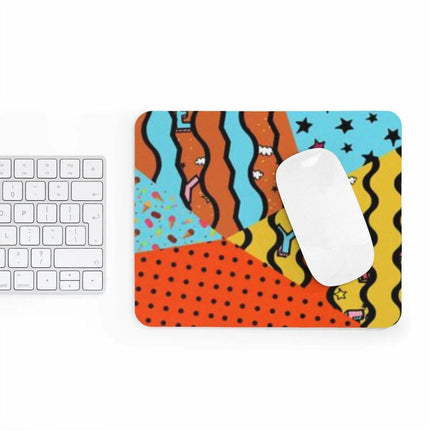 Luxe Memphis Desk Mouse Pad: Elevate Your Workstation Experience..