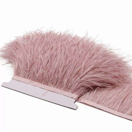 Luxe Ostrich Feather Trim for Exquisite Crafting and Design - Très Elite