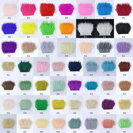 Luxe Ostrich Feather Trim for Exquisite Crafting and Design - Très Elite