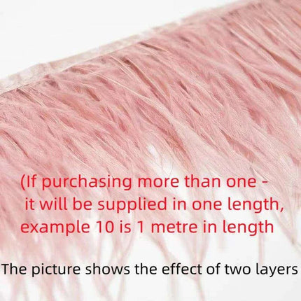 Luxe Ostrich Feather Trim for Exquisite Crafting and Design - Très Elite