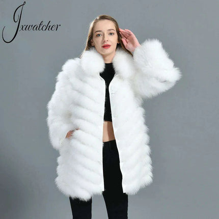 Luxe Reversible Fox Fur Cardigan with Silk Silk Lining - Très Elite