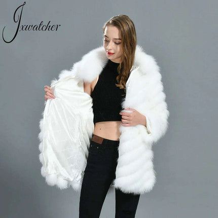 Luxe Reversible Fox Fur Cardigan with Silk Silk Lining - Très Elite