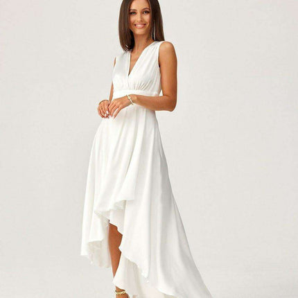 Luxe Satin A-Line Evening Dress - Très Elite