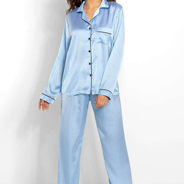 Luxe Satin Pajama Set for Women by Momenti Per Me