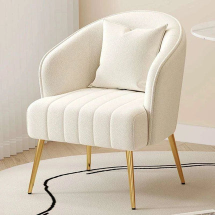 Luxe Scandinavian Lamb Velvet Armchair for Ultimate Comfort and Style- Très Elite- Très Elite