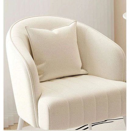 Luxe Scandinavian Lamb Velvet Armchair for Ultimate Comfort and Style - Très Elite