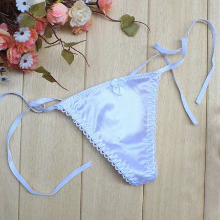 Luxe Silk Lace Thong G-String for Women - Stylish Low Rise Intimate Wear - Très Elite