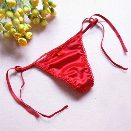 Luxe Silk Lace Thong G-String for Women - Stylish Low Rise Intimate Wear - Très Elite