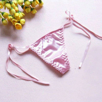 Luxe Silk Lace Thong G-String for Women - Stylish Low Rise Intimate Wear - Très Elite