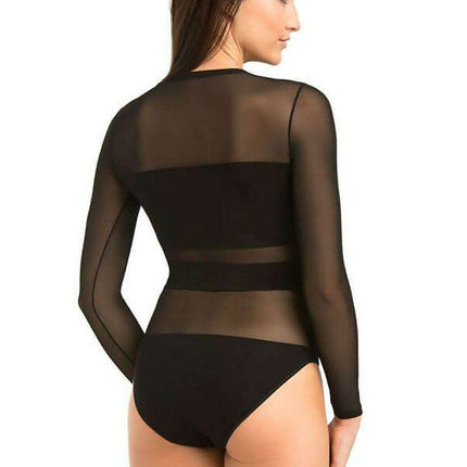 Luxe Viscose-Infused Sheer Mesh Sculpting Bodysuit - Très Elite