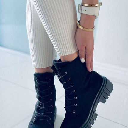 Luxe Women's Lace-Up Boots - Model 171121 - Très Elite